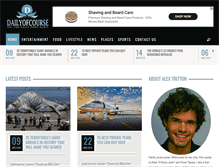 Tablet Screenshot of dailyofcourse.com